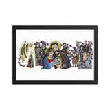 Beautifully Framed Matte Print - Joyful Mysteries of the Rosary