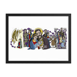 Beautifully Framed Matte Print - Joyful Mysteries of the Rosary