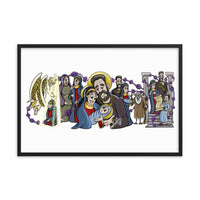 Beautifully Framed Matte Print - Joyful Mysteries of the Rosary