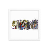 Beautifully Framed Matte Print - Joyful Mysteries of the Rosary