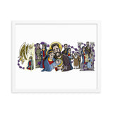 Beautifully Framed Matte Print - Joyful Mysteries of the Rosary