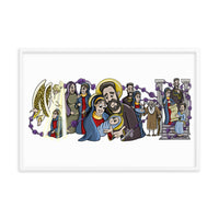 Beautifully Framed Matte Print - Joyful Mysteries of the Rosary