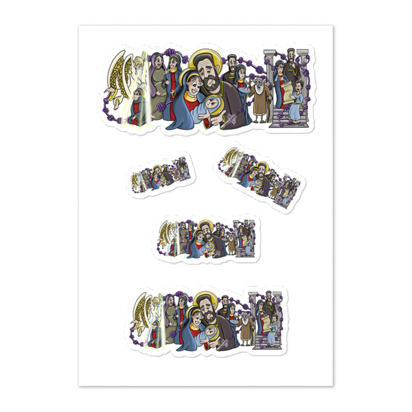 Sticker sheet - Joyful Mysteries of the Rosary