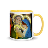 WRAP AROUND Advent/Christmas Nativity Mug - 4 Colors Available