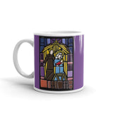 Advent/Christmas LIMITED EDITION Nativity Mug with Purple Band