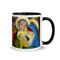 WRAP AROUND Advent/Christmas Nativity Mug - 4 Colors Available