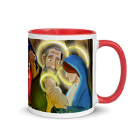 WRAP AROUND Advent/Christmas Nativity Mug - 4 Colors Available