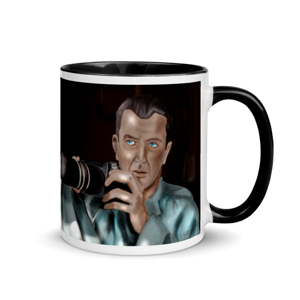 Movie Mug - Jimmy Stewart Rear Window homage