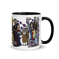 Wraparound Joyful Mysteries Mug with Color Handle and Inside