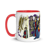 Wraparound Joyful Mysteries Mug with Color Handle and Inside