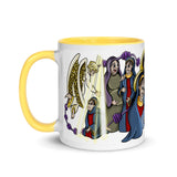 Wraparound Joyful Mysteries Mug with Color Handle and Inside