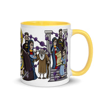 Wraparound Joyful Mysteries Mug with Color Handle and Inside